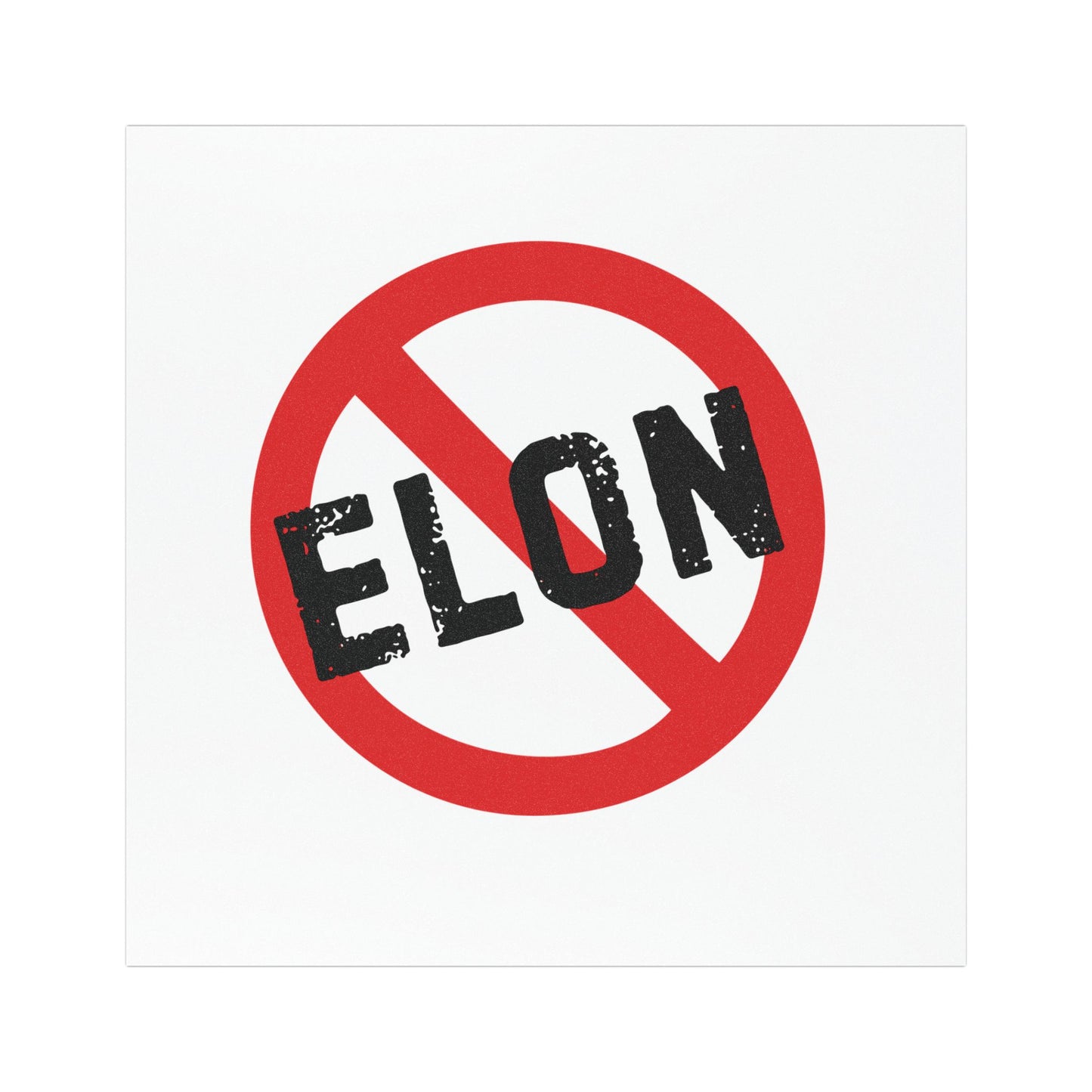 Bold No Elon Car Magnet - Drivers against Corruption