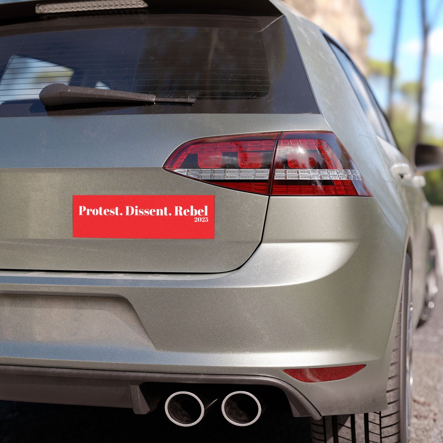 Protest + Dissent + Rebel Car Magnet