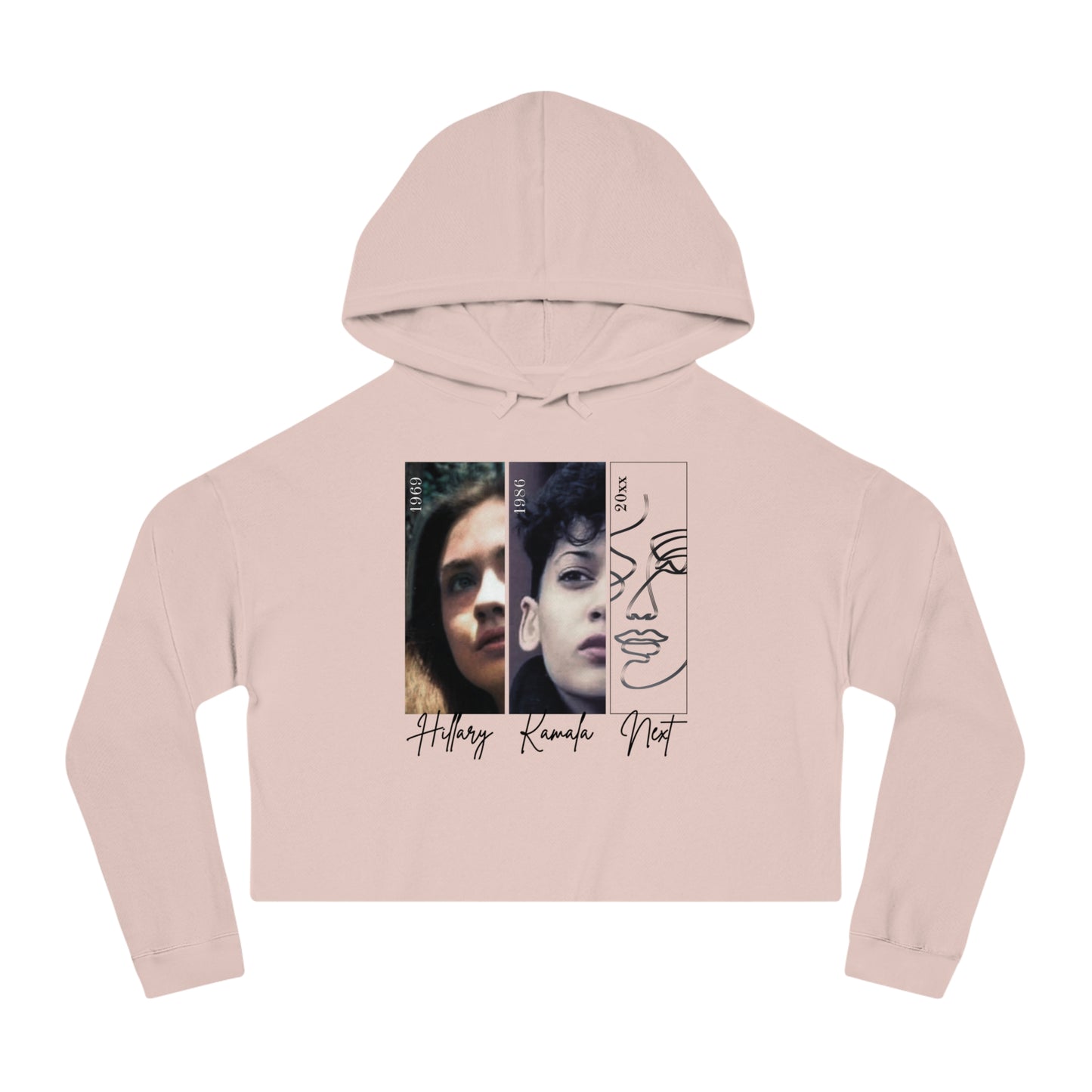 Future Forward: Hillary+Kamala+Next - Crop Hoodie (Inclusive Size Offerings)