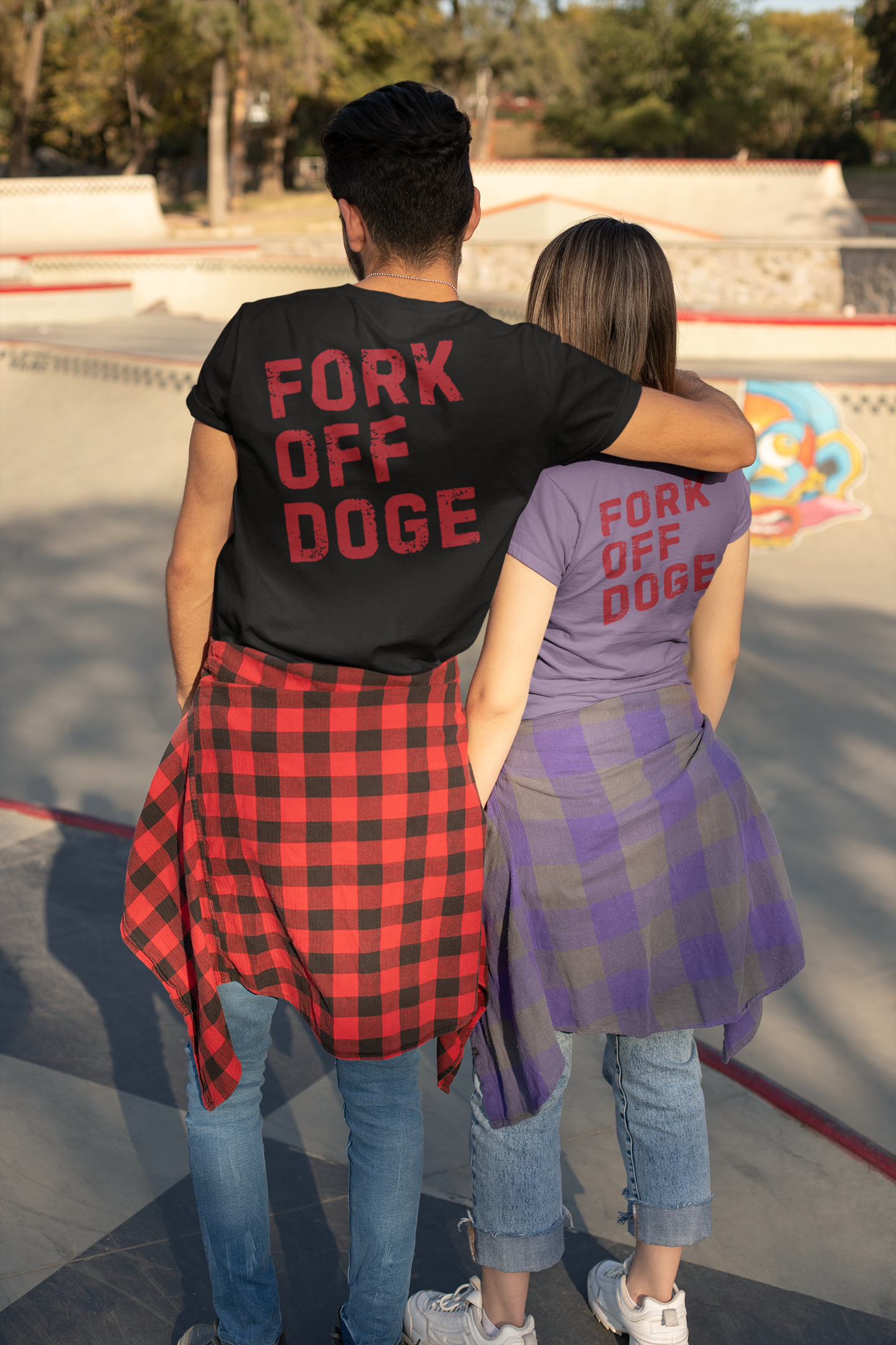 Fork Off DOGE Graphic Tee