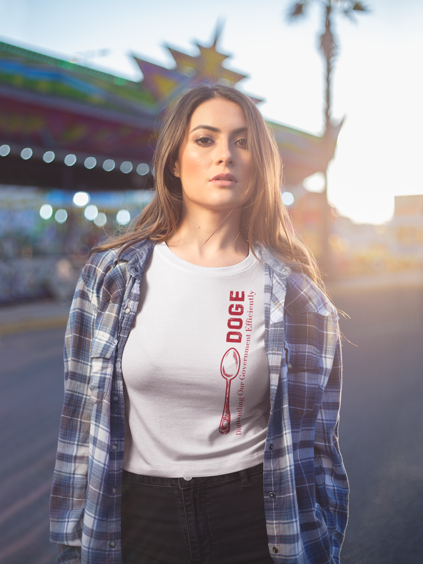 Fork Off DOGE Graphic Tee