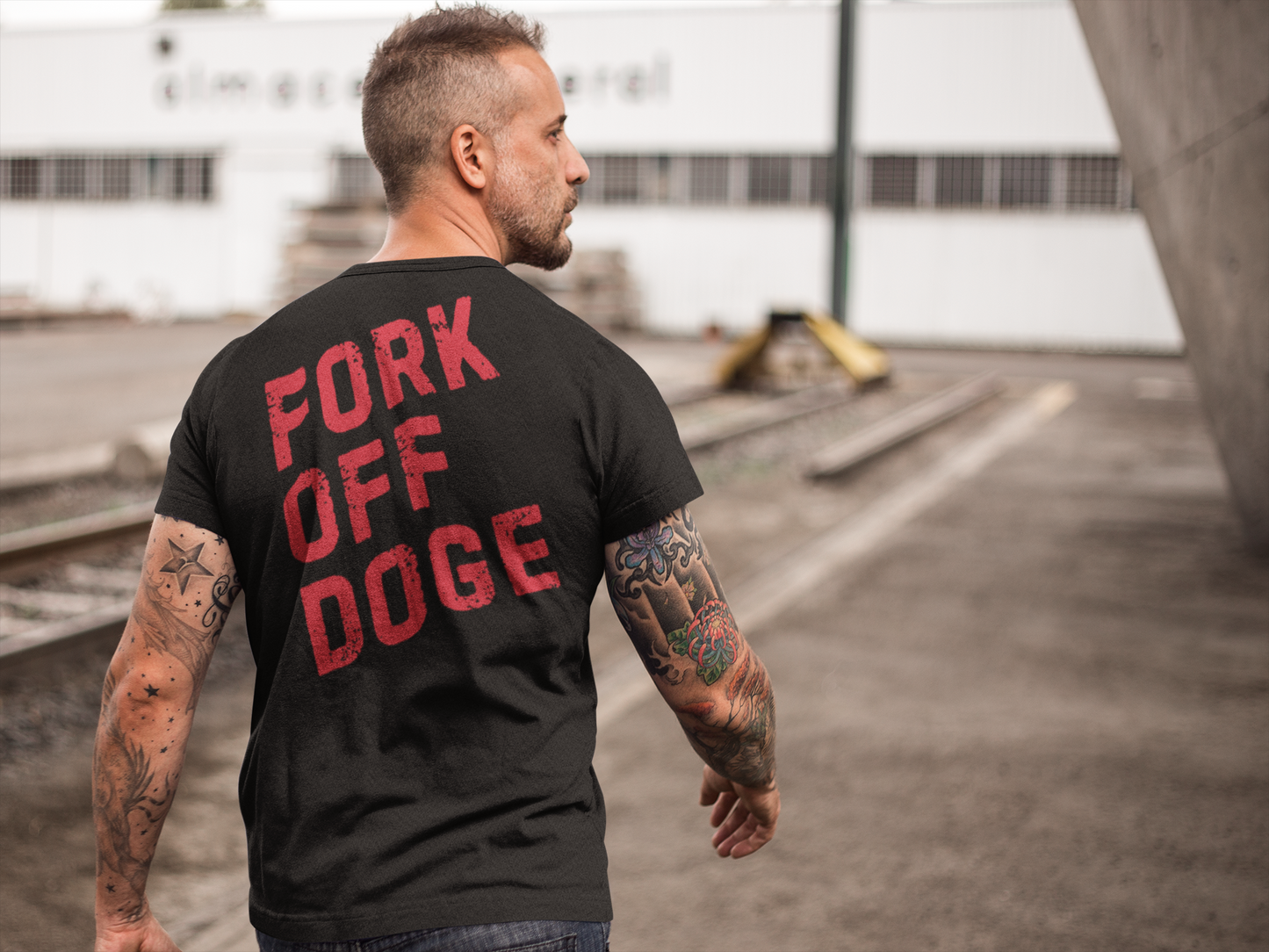 Fork Off DOGE Graphic Tee