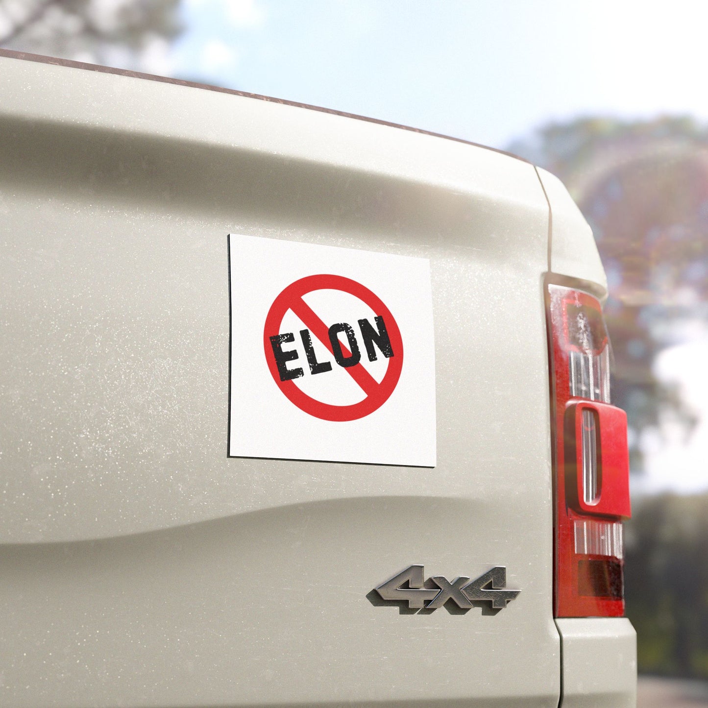 Bold No Elon Car Magnet - Drivers against Corruption