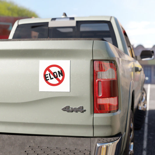 Bold No Elon Car Magnet - Drivers against Corruption