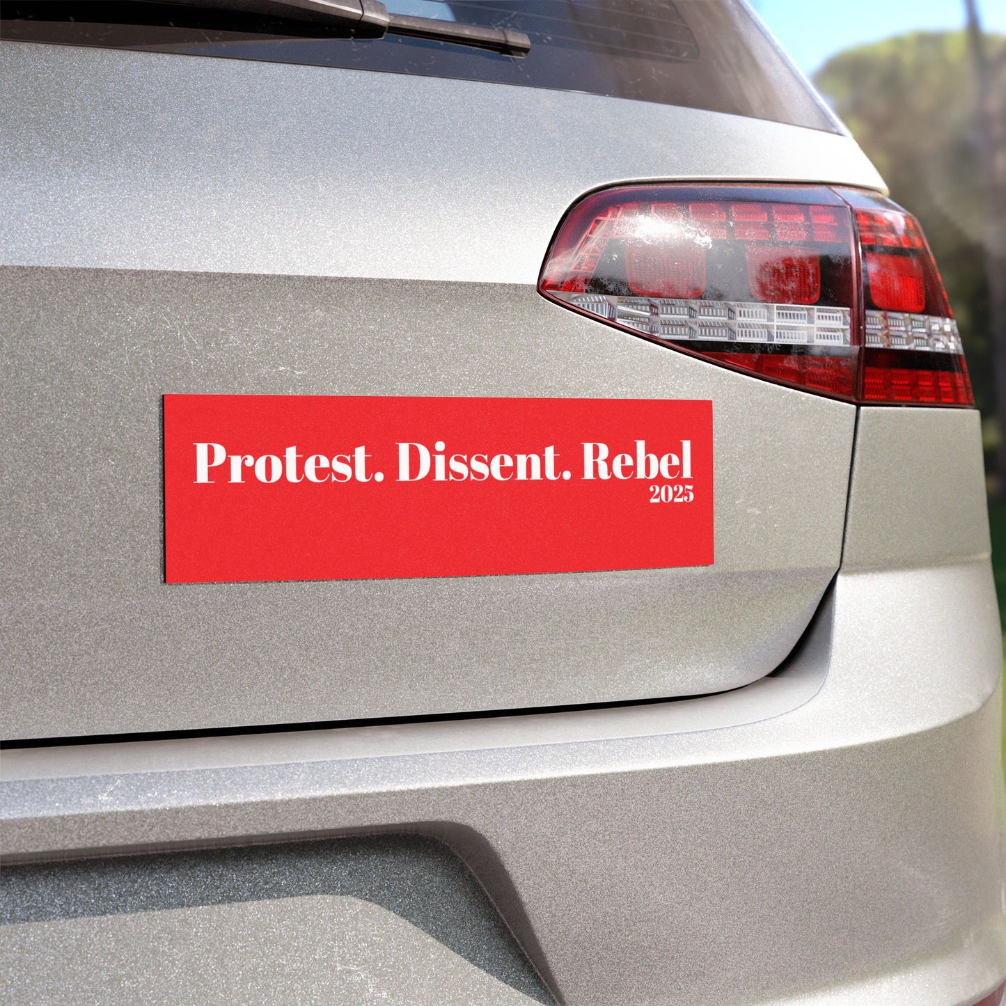 Protest + Dissent + Rebel Car Magnet